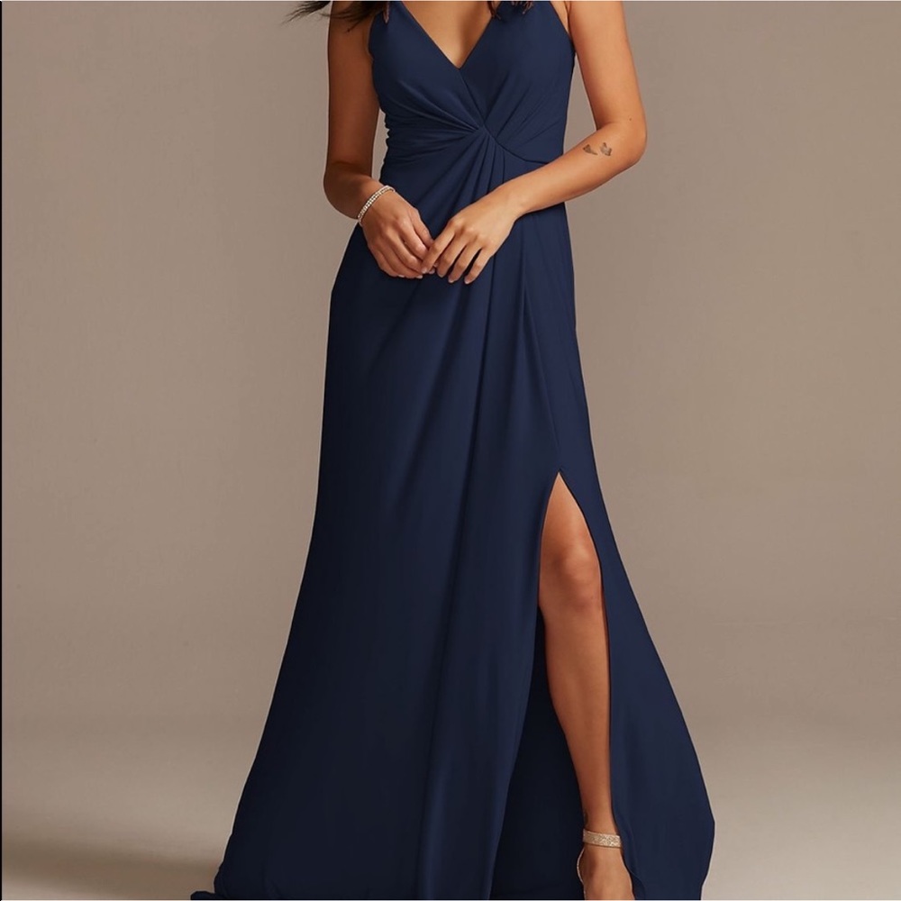 David’s bridal prom or homecoming dress navy blue